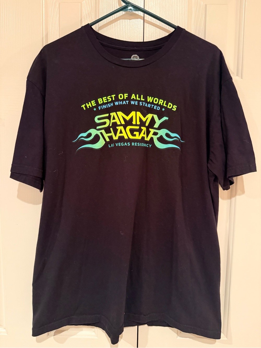 Sammy Hagar Concert T-Shirt Best of All Worlds Black Graphic Tee Short Sleeve
